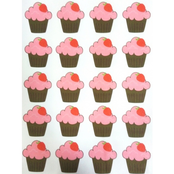 Pembe Cupcake Süet Dokulu